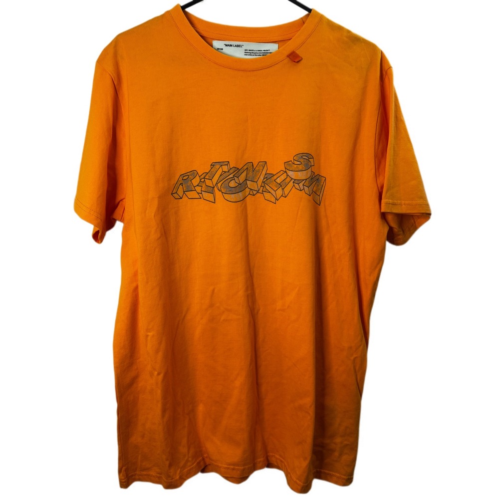 OFF-WHITE C/O VIRGIL‎ ABLOH Short Sleeve T-Shirt "Rationalism" Size XL EXCELLENT